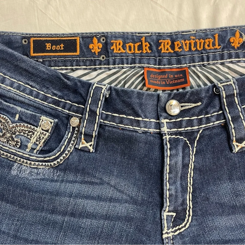 Rock Revival Women's Dark Blue Boot Cut Jeans